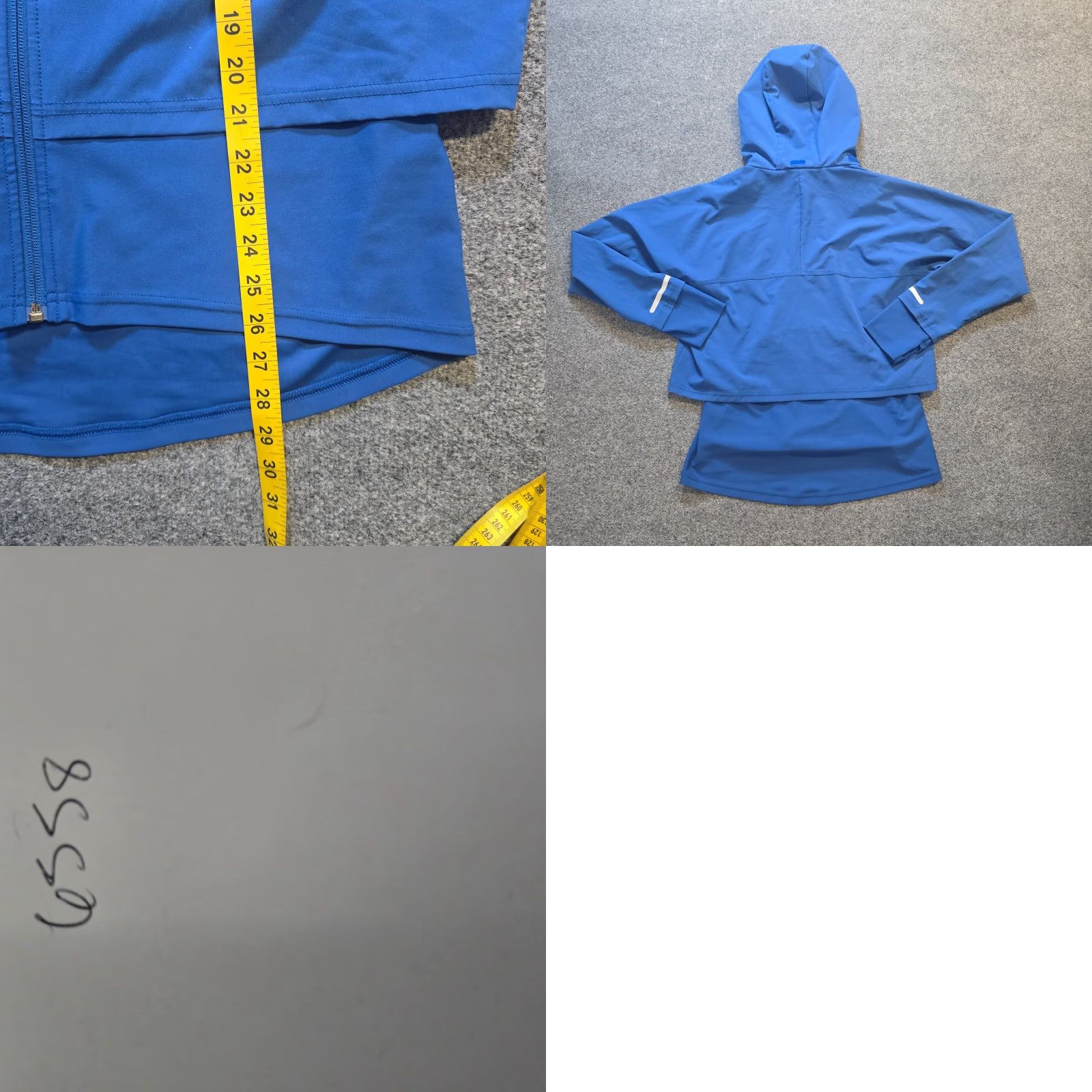 Sweaty Betty Sweaty Betty Jacket Womens XL Blue Fast Track Running Hooded Performance Jacket Track Size XL / US 12-14 / IT 48-50 - 8 Thumbnail
