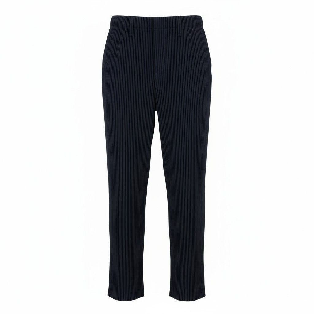 Homme Plisse Issey Miyake HOMME PLISSÉ ISSEY MIYAKE Black Basics Trousers Size US 30 / EU 46 - 1 Thumbnail