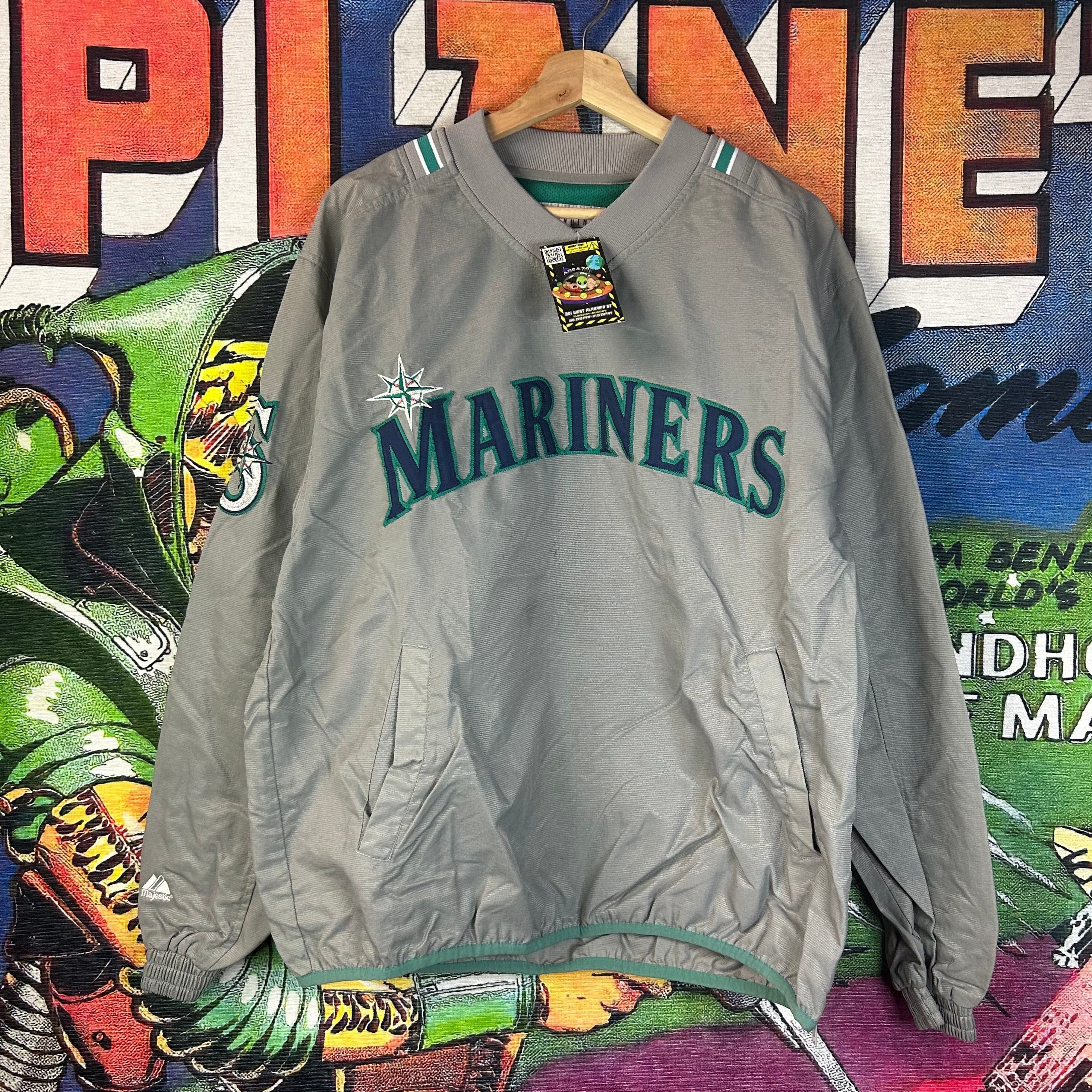 MLB Vintage 90s Seattle Mariners Pullover Size Medium Size US M / EU 48-50 / 2 - 1 Thumbnail