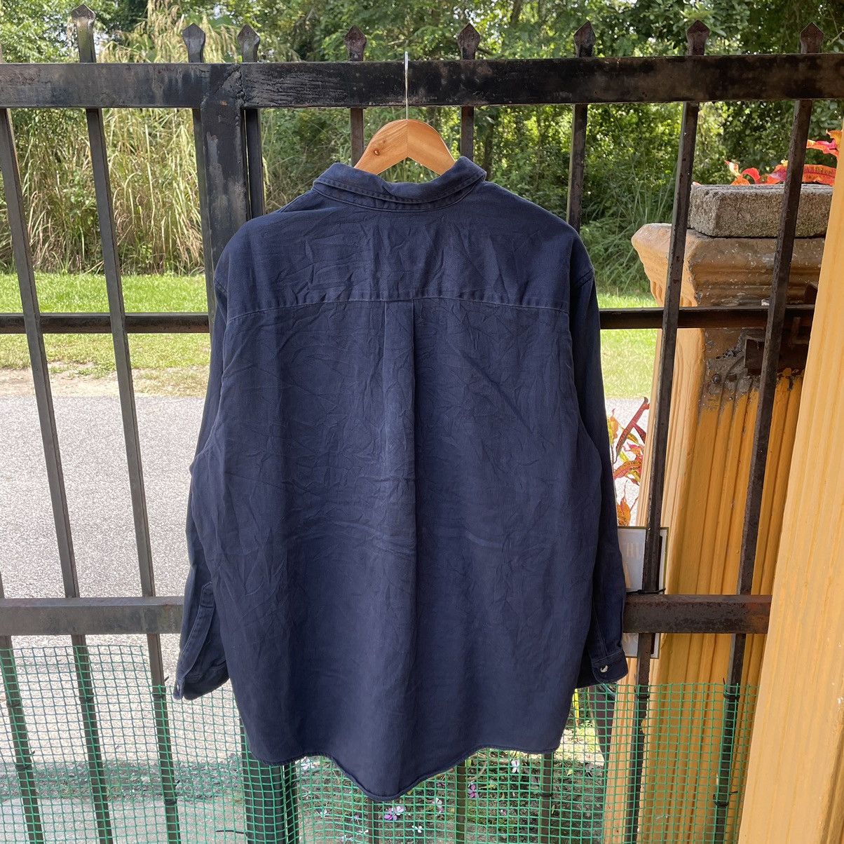 Vintage × Wrangler 🔥Oversize Vintage Wrangler Riggs Workwear Buttons Shirts Size US XL / EU 56 / 4 - 2 Thumbnail