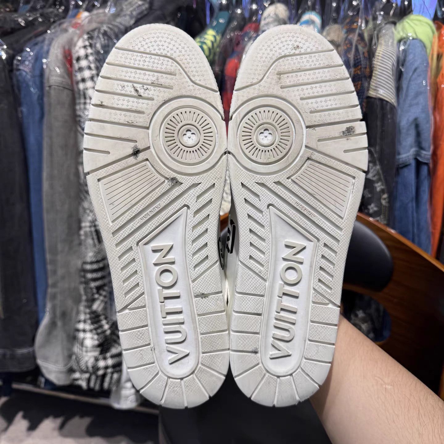 Louis Vuitton LV Trainer White Black Monogram Sneakers K15 Size US 10 / EU 43 - 9 Thumbnail