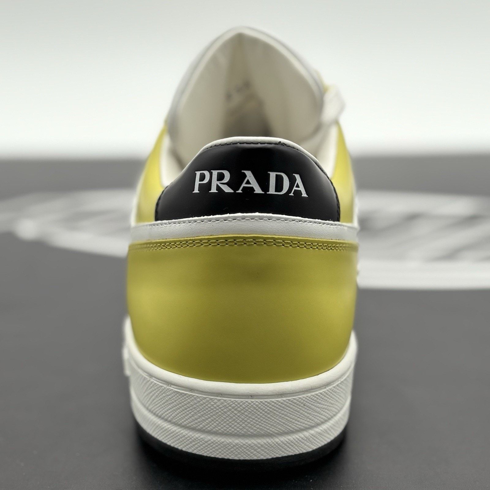 Prada Prada Downtown Low Leather ' Bianco Cedro ' | WORN ONCE! Size US 9 / EU 42 - 9 Thumbnail
