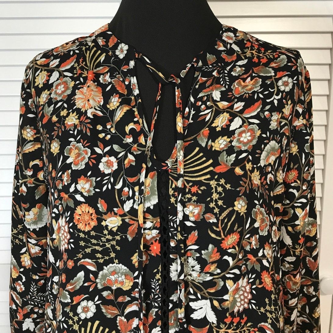 Other a.n.a. A New Approach Boho Floral Embroidered Blouse PL Size L / US 10 / IT 46 - 4 Thumbnail