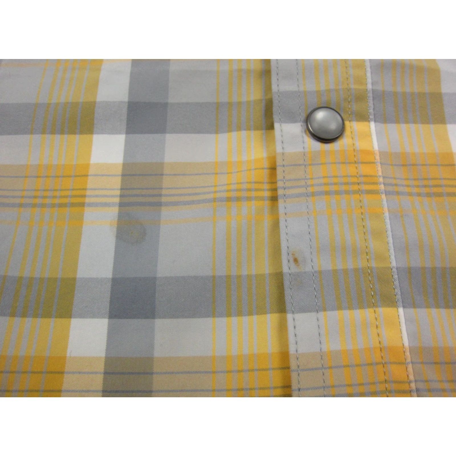 Vintage Simms Shirt Adult Large Yellow Plaid Western Snap Up Cowboy Mens Casual Rodeo Size US L / EU 52-54 / 3 - 7 Thumbnail