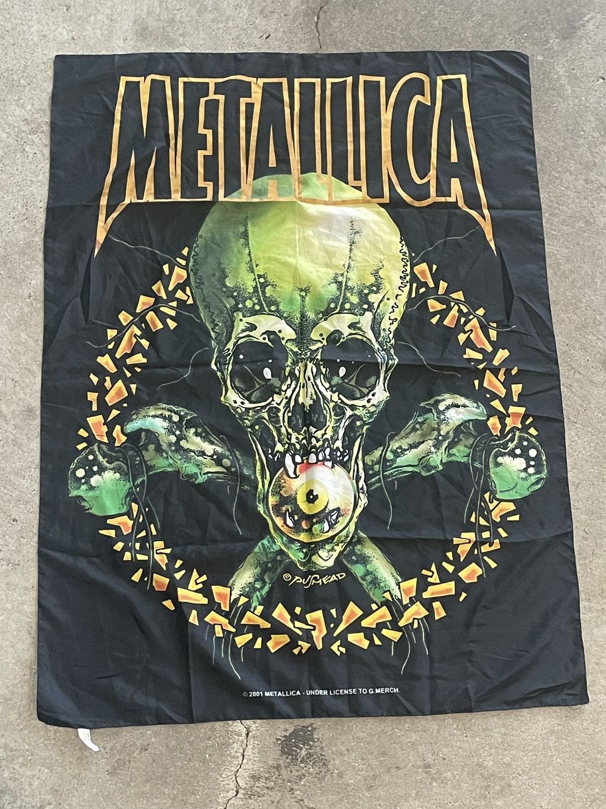 2001 Metallica Silk Scarf, image size:1202x1604