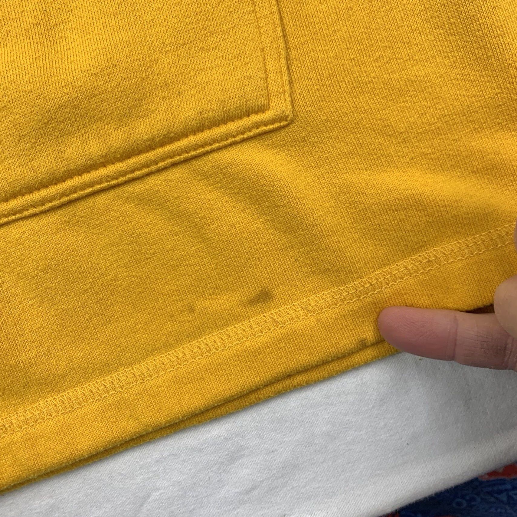 Vintage VINTAGE No Boundaries Sweatshirt Adult M Yellow Pullover Zip 90s Y2K Grunge Mens Size US M / EU 48-50 / 2 - 2 Thumbnail