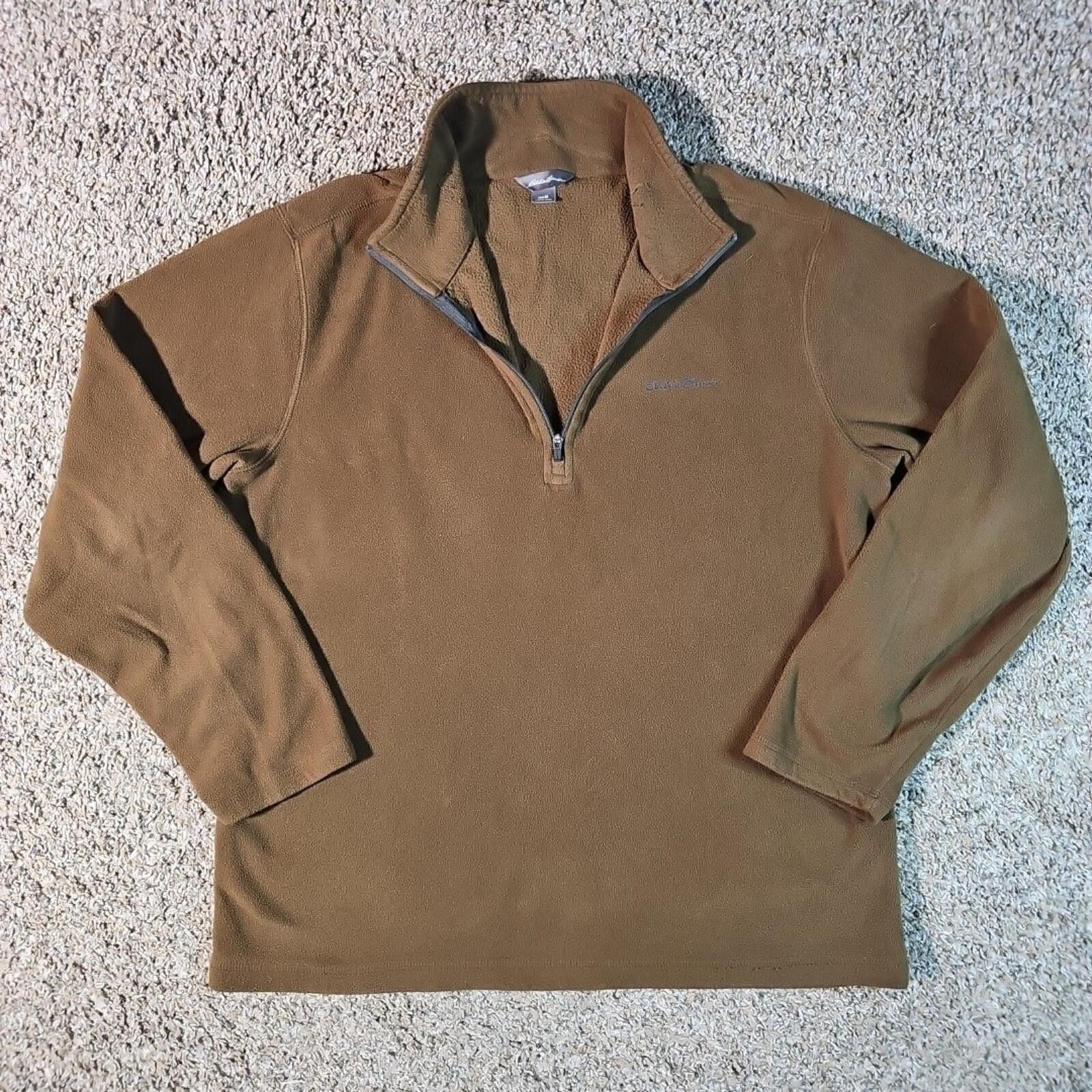 Eddie Bauer Eddie Bauer Mens M Green 1/4 Zip Fleece Sweatshirt Size US M / EU 48-50 / 2 - 1 Thumbnail