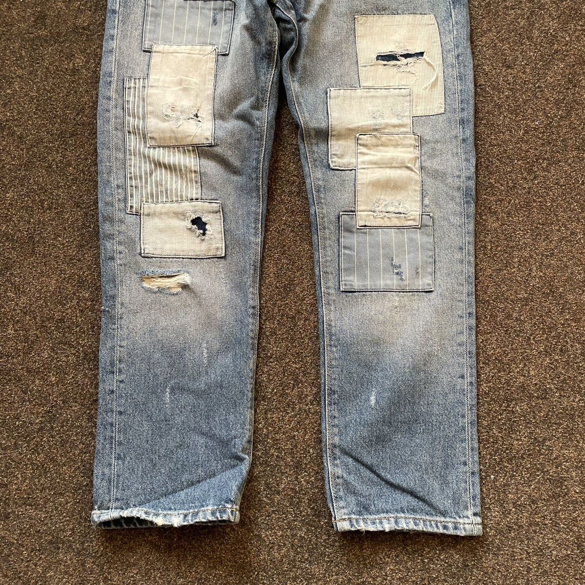 Vintage Vintage Y2K Distressed Baggy Jeans Skate Grunge Graphic 32 Size 32" / US 10 / IT 46 - 2 Thumbnail