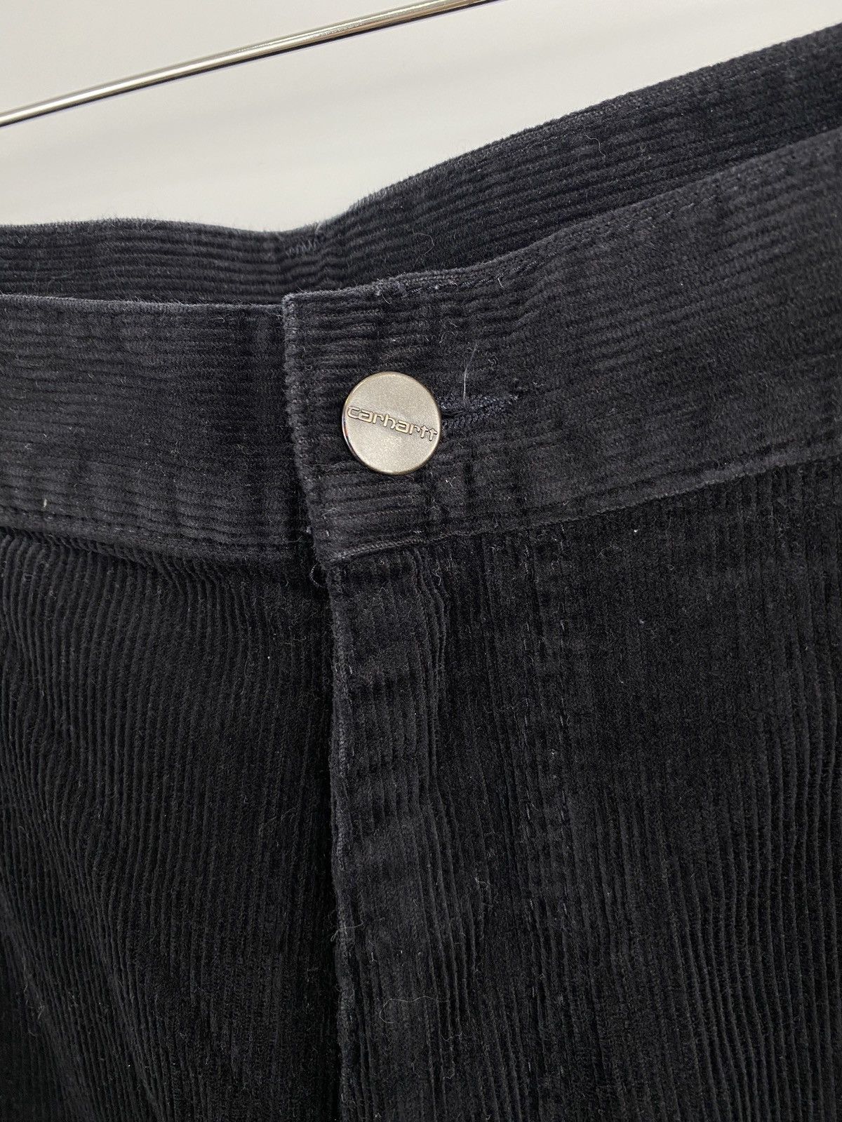 Carhartt 🇺🇸 Vintage 90s Carhartt Velvet Black Pants Y2K Rare Retro Size US 36 / EU 52 - 7 Thumbnail