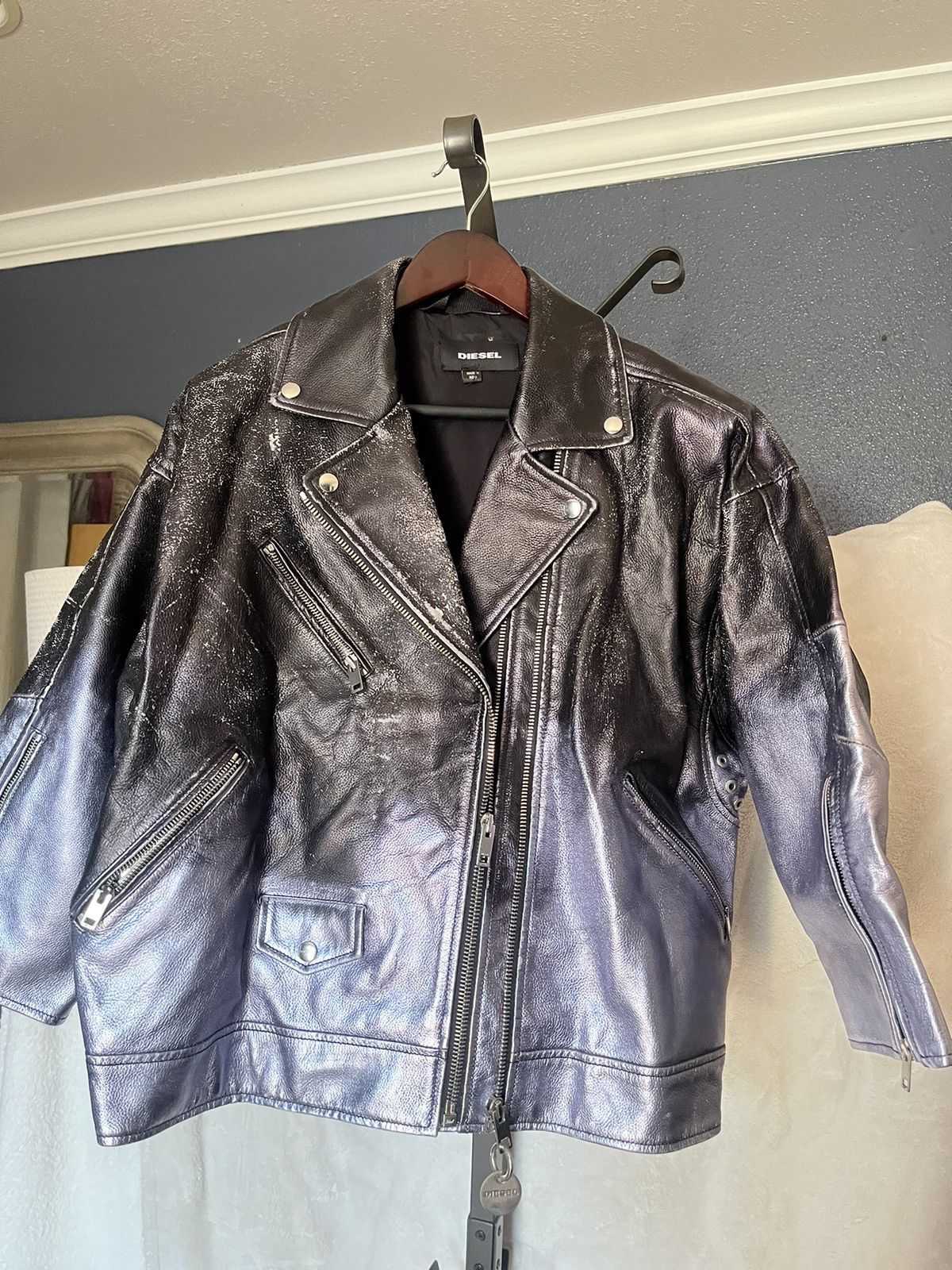 Diesel Leather vintage jacket Size US S / EU 44-46 / 1 - 5 Thumbnail
