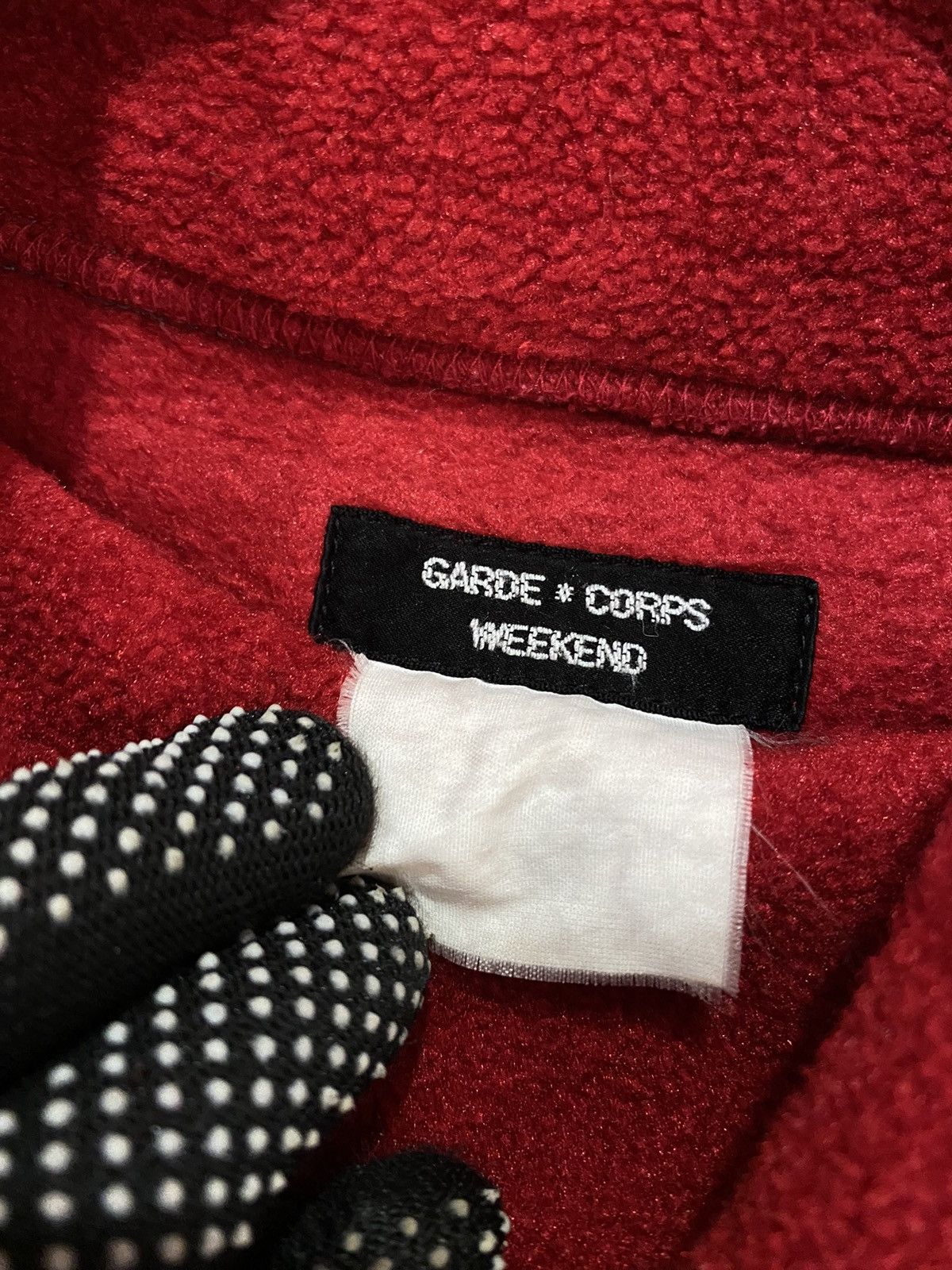 Japanese Brand Garde Corps Weekend Red Fleece Pullover - Casual Unisex Size US L / EU 52-54 / 3 - 6 Thumbnail