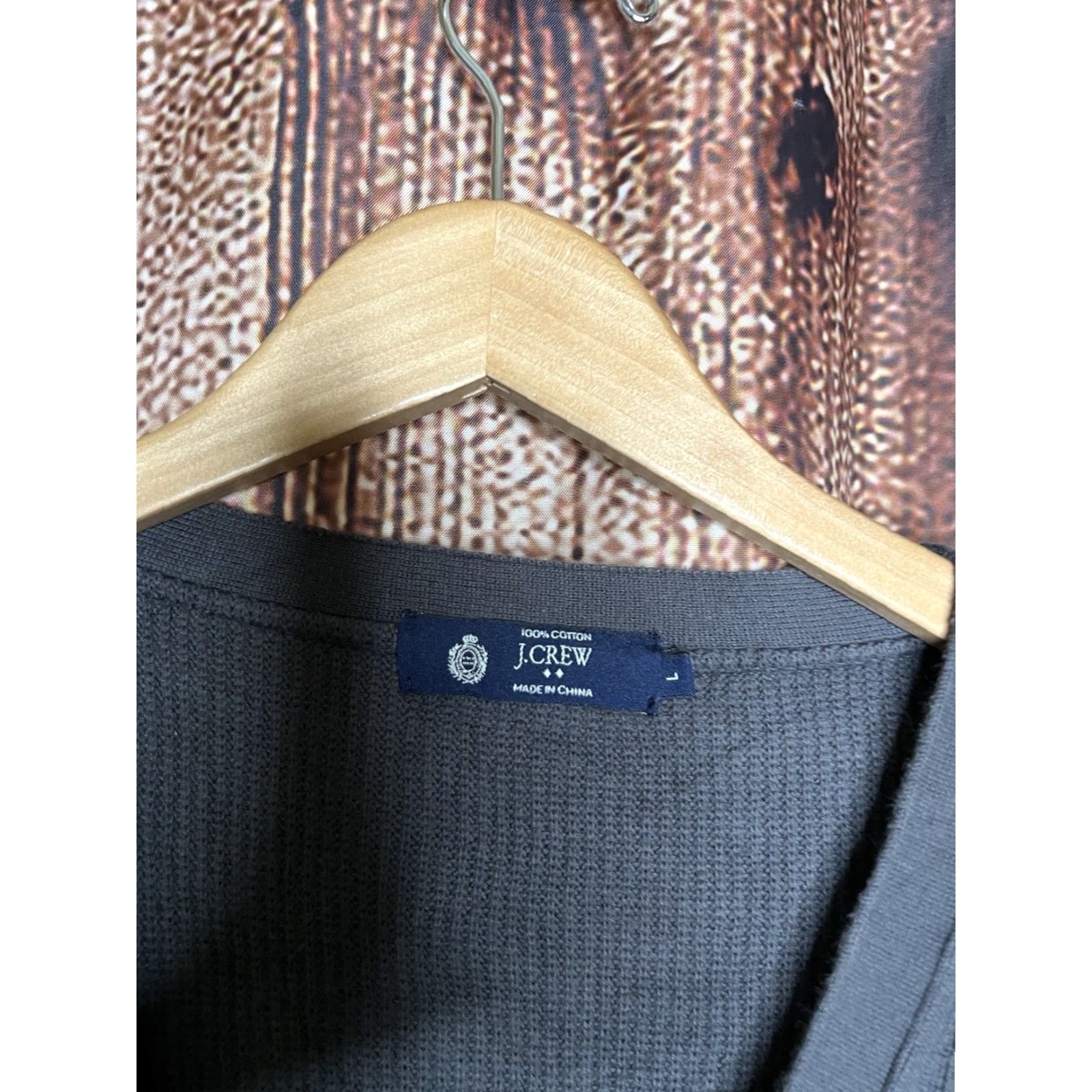 J.Crew J.CREW Mens Cardigan Sweater Blue 100% cotton Size L Long Sleeve Button Up Knit Regular Mens Size US L / EU 52-54 / 3 - 3 Thumbnail