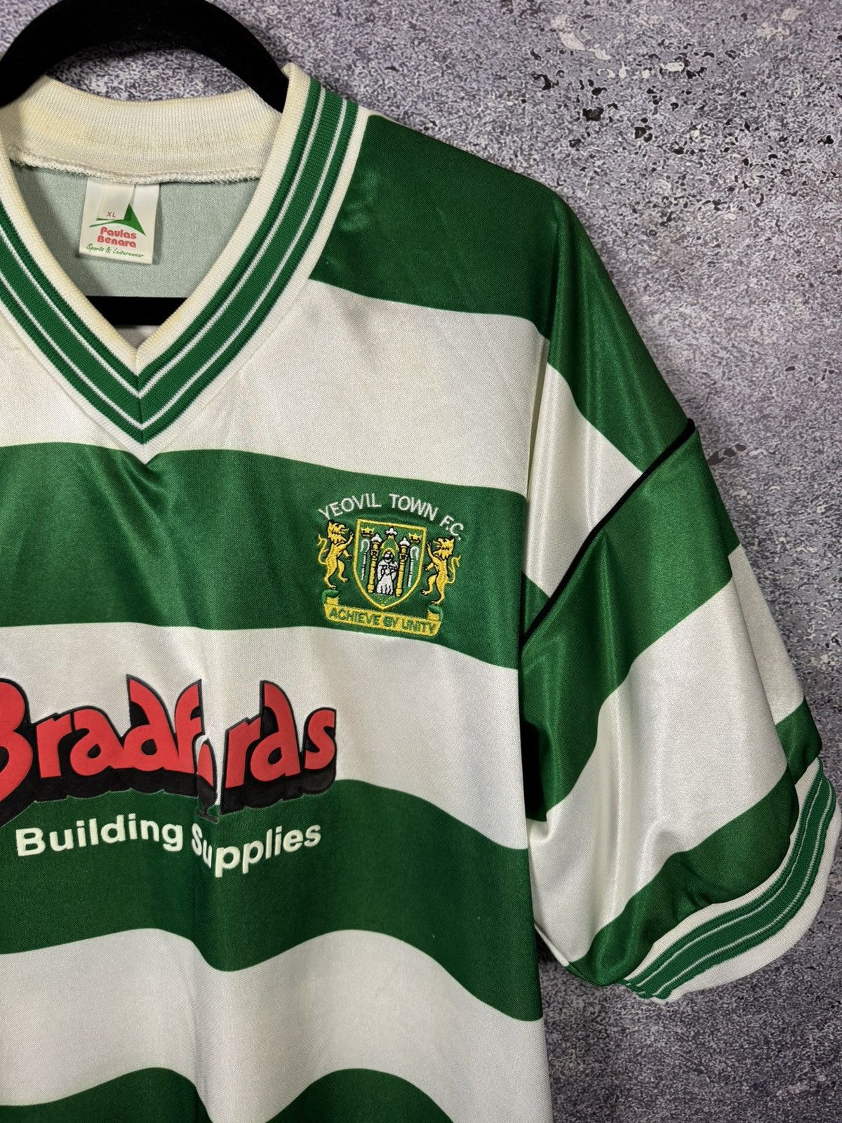 Vintage Vintage Yeovil Town FC 2003/04 Paulas Benara Soccer Jersey Size US XL / EU 56 / 4 - 5 Thumbnail