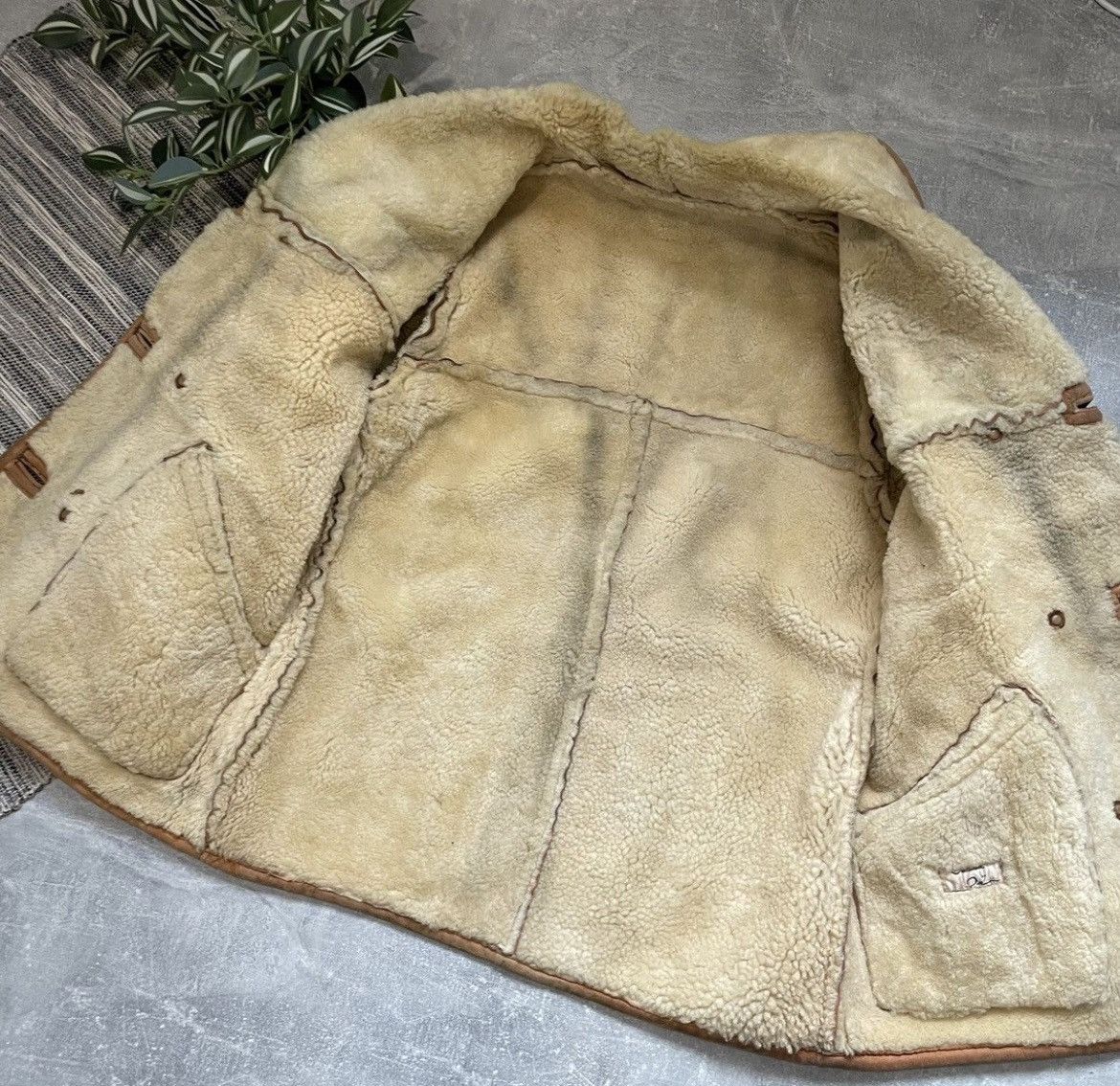Other 🇯🇵Vintage B-3 Aviator Distressed Sherpa fur faux Biker Jacket Size US S / EU 44-46 / 1 - 2 Thumbnail