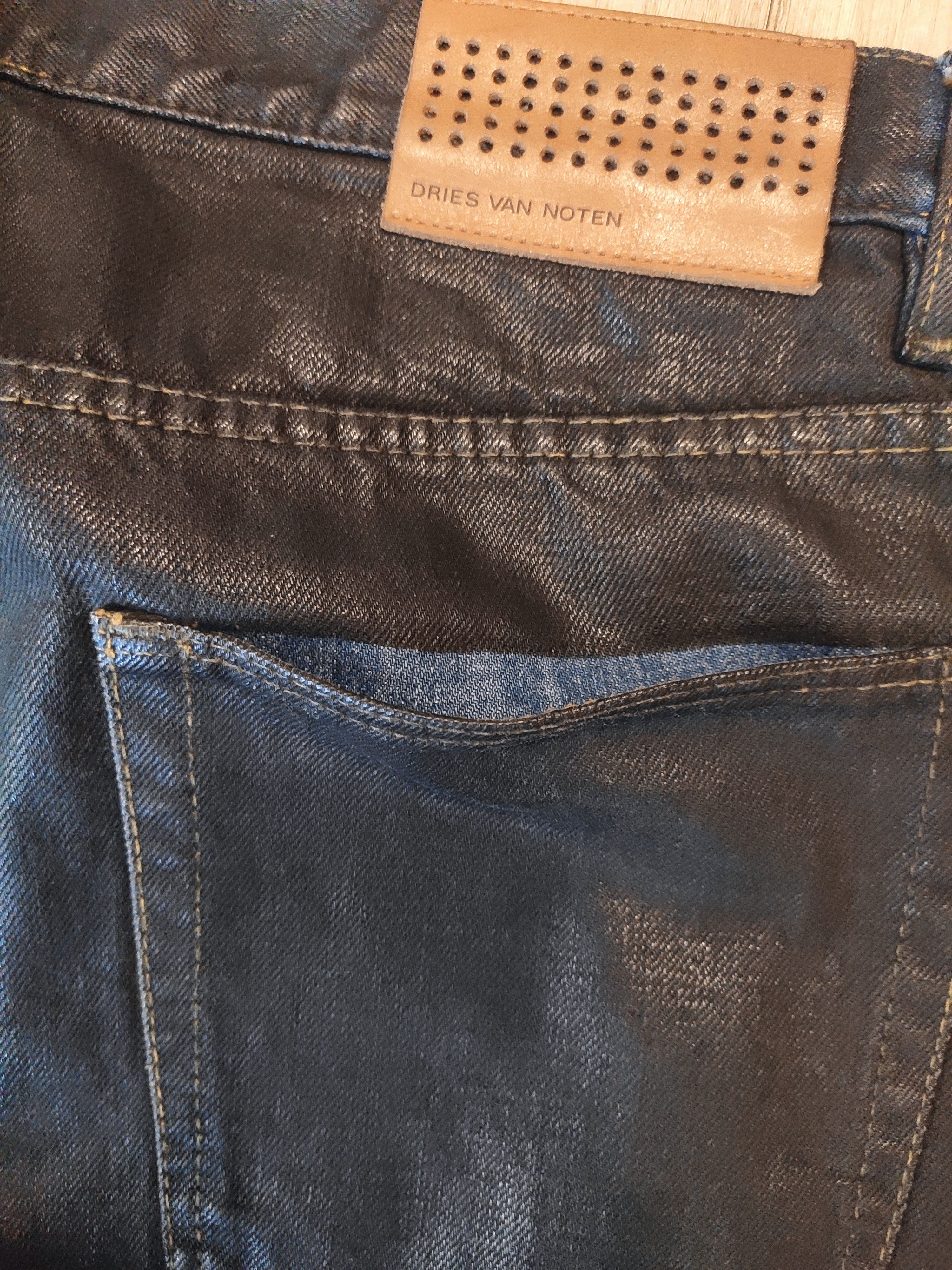 Dries Van Noten AW2012 waxed jeans.Like Hermes or Martin Margiela Size US 31 - 6 Thumbnail