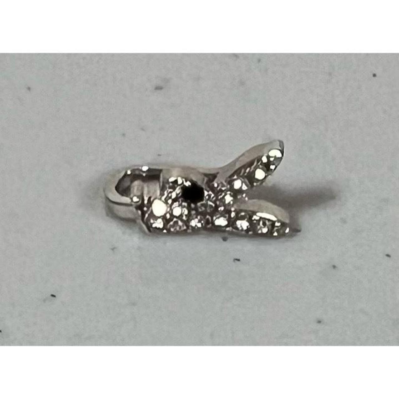 Jewelry × Playboi Carti × Playboy Playboy Silver Diamond Bunny Nose Clip Ring Earring Jewelry🖤 Size ONE SIZE - 3 Thumbnail