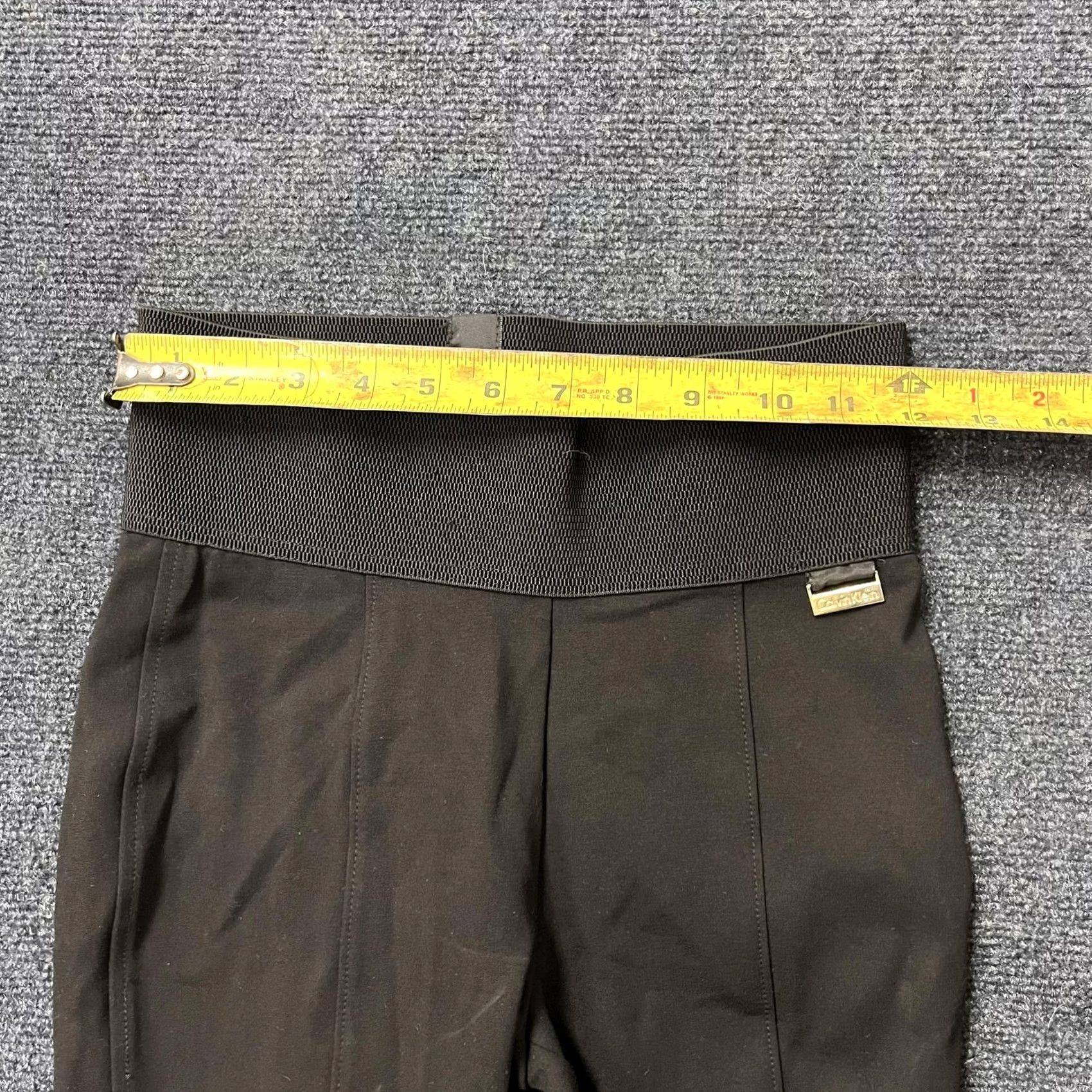 Calvin Klein Calvin Klein Leggings Womens XS Black Power Stretch High Rise Ankle Casual Size 26" / US 2 / IT 38 - 6 Thumbnail