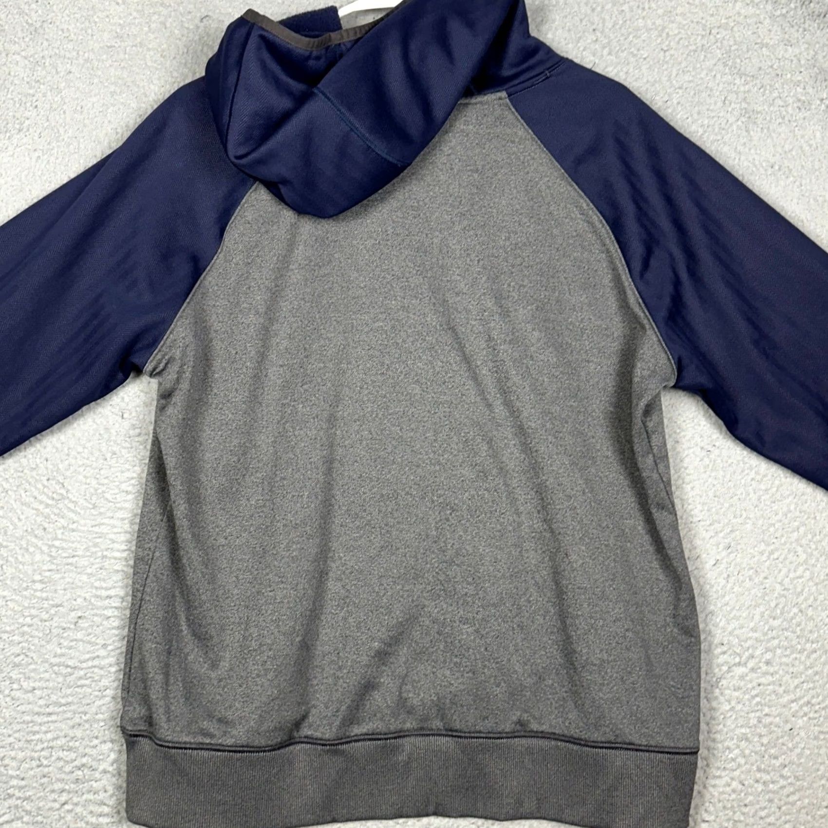 Under Armour Notre Dame Basketball Hoodie Mens Large Gray Navy Colorblock Pullover Sweatshirt Under Armour Hoodie Size US L / EU 52-54 / 3 - 3 Thumbnail