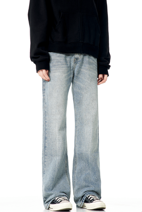 Japanese Brand American light blue vintage washed flared casual jeans y2k Size US 32 / EU 48 - 2 Thumbnail