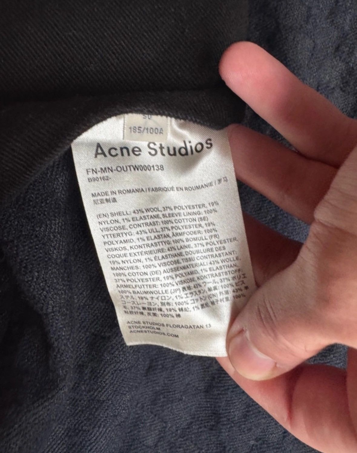 Acne Studios Acne Studios Overshirt Size 50 Size US L / EU 52-54 / 3 - 5 Thumbnail