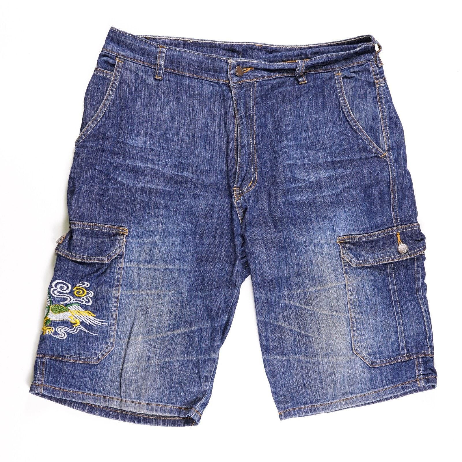 Other Engerhwa Phoenix Denim Jeans Straight Wide Cargo Shorts 32 Size US 32 / EU 48 - 1 Thumbnail