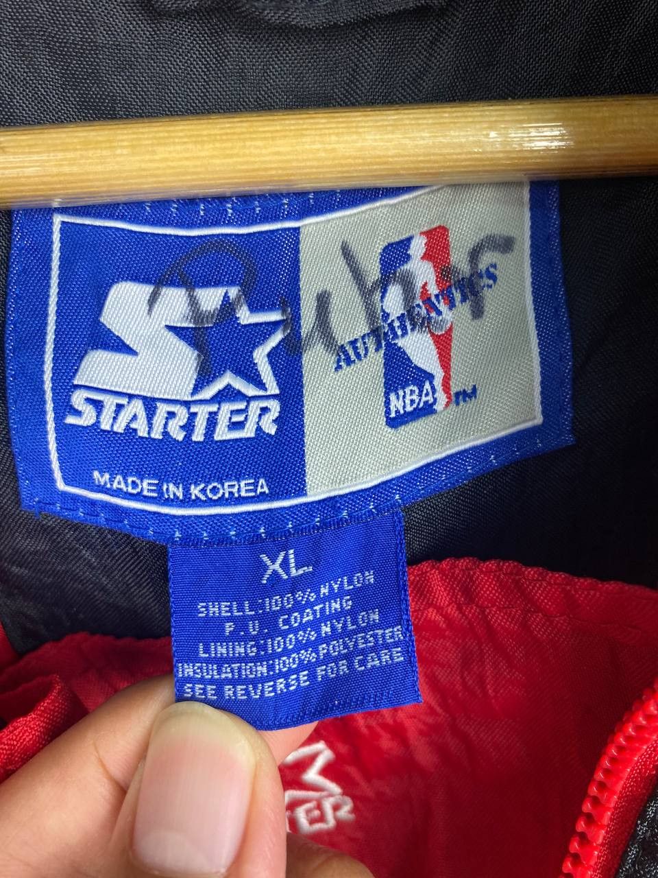 NBA vintage chicago bulls anorak jacket starter very nice design Size US XL / EU 56 / 4 - 10 Thumbnail