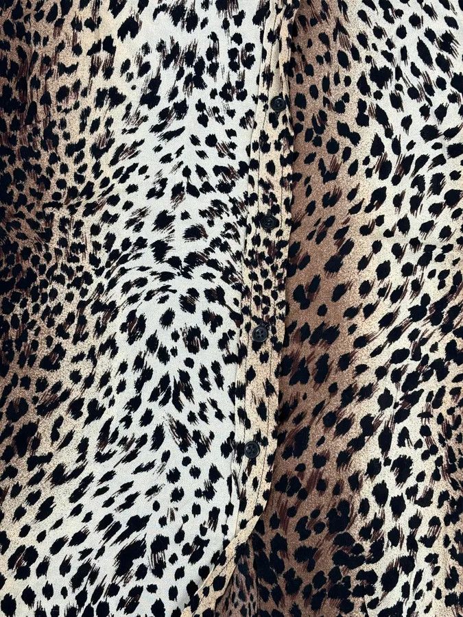 Roberto Cavalli 2000s Cavalli Leopard Print Shirt Size M / US 6-8 / IT 42-44 - 8 Thumbnail