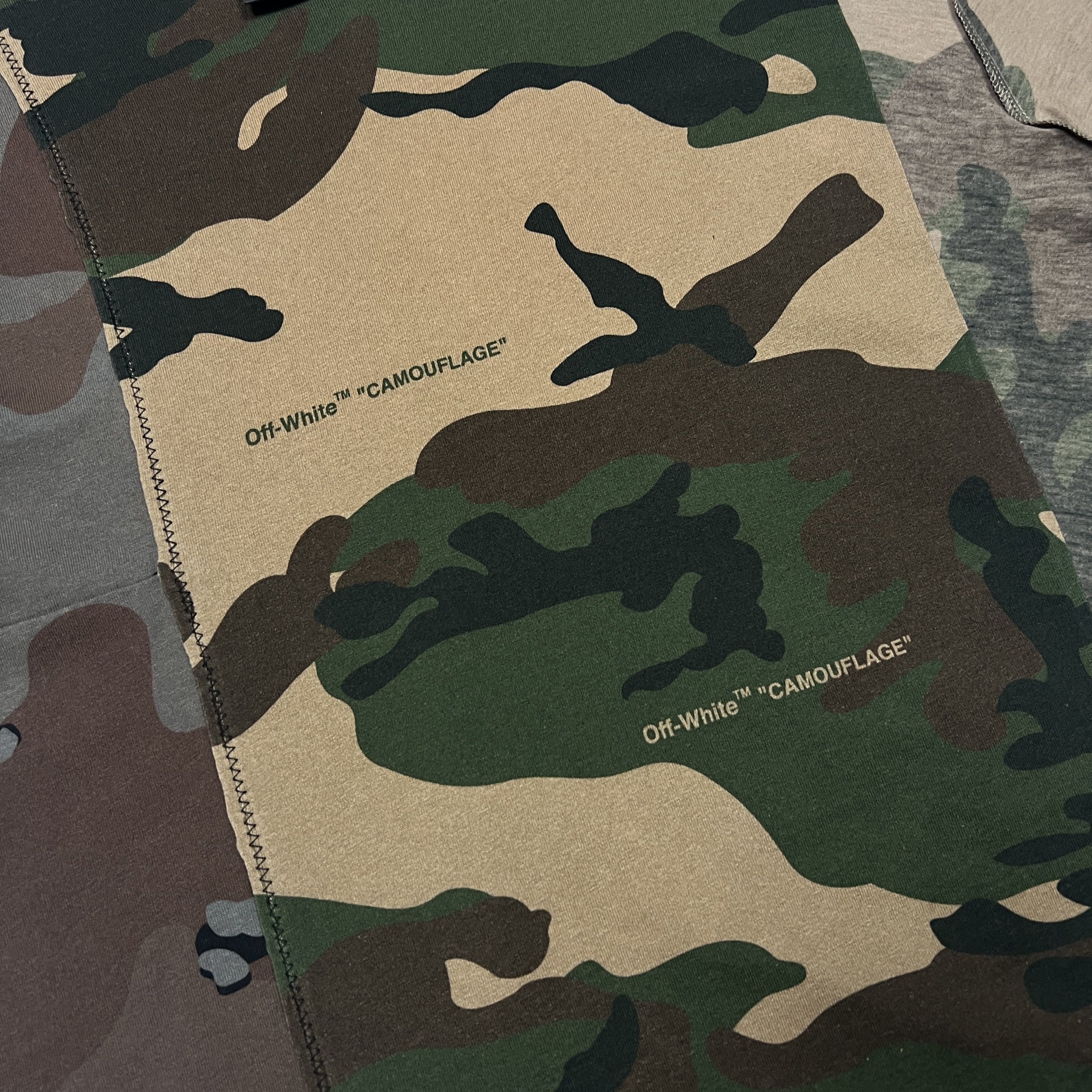 Off-White Off-White Reconstructed Camouflage T-Shirt Size US M / EU 48-50 / 2 - 3 Thumbnail