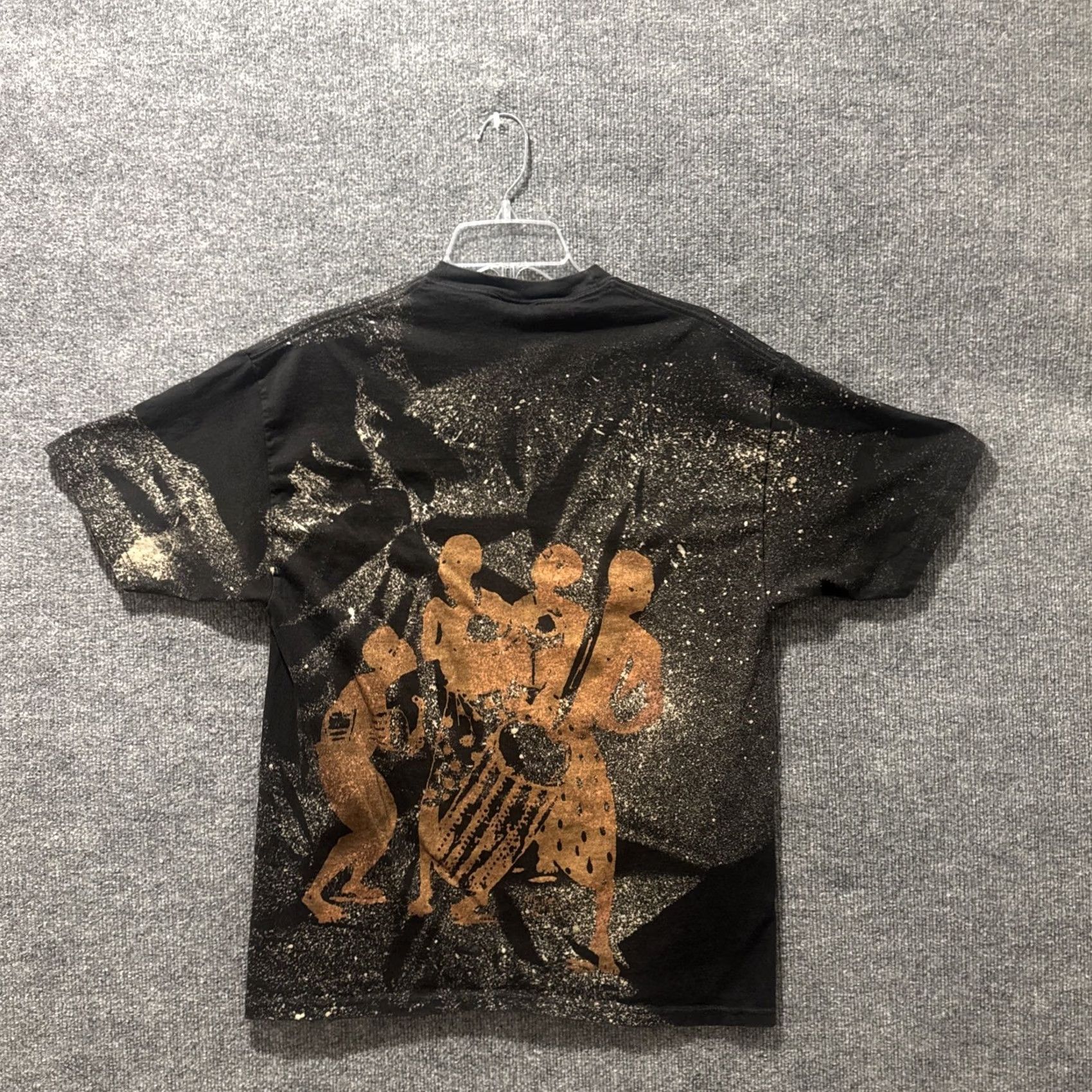 Hanes VINTAGE Drumming Music T-Shirt Size L Black 90’s AOP Graphic Short Sleeve Men’s Size US L / EU 52-54 / 3 - 8 Thumbnail