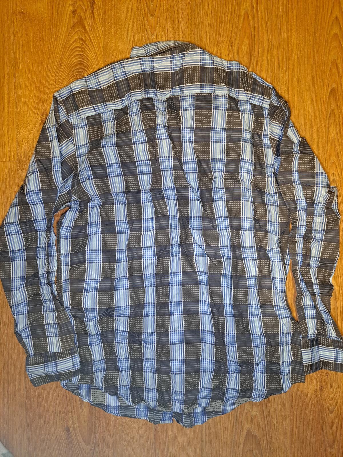 BUGATCHI Bugatchi Uomo Button Up Shirt Mens Large Multicolor Plaid Size US L / EU 52-54 / 3 - 6 Thumbnail