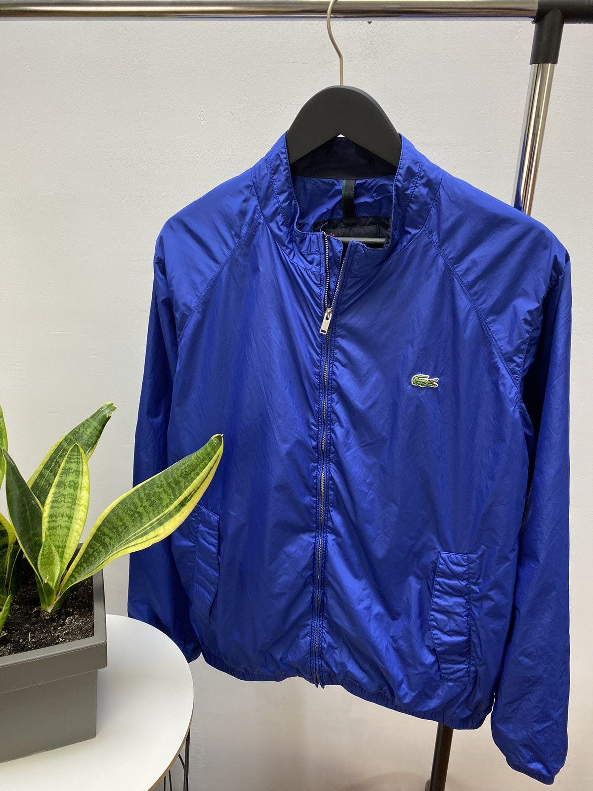 Lacoste × Vintage Vintage Lacoste Track Jacket Y2K Nylon Men’s L Blue Zip Size US L / EU 52-54 / 3 - 3 Thumbnail