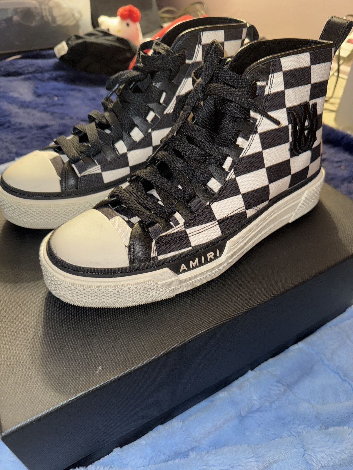 Amiri Amiri Court Hi White Size US 11 / EU 44 - 1 Thumbnail