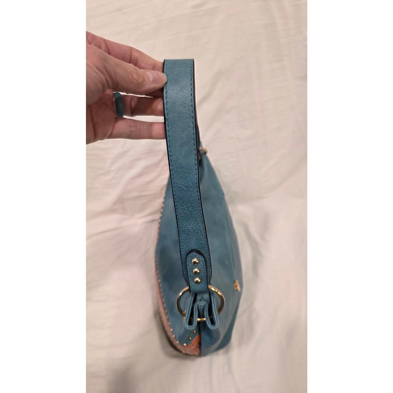 Other Montana West Brown, Orange & Turquoise Shoulder Purse Size ONE SIZE - 10 Thumbnail