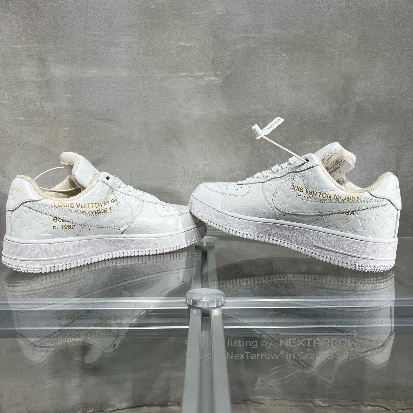 Louis Vuitton Louis Vuitton xNKIE AF1 White Shoes Size US 7.5 / EU 40-41 - 4 Thumbnail