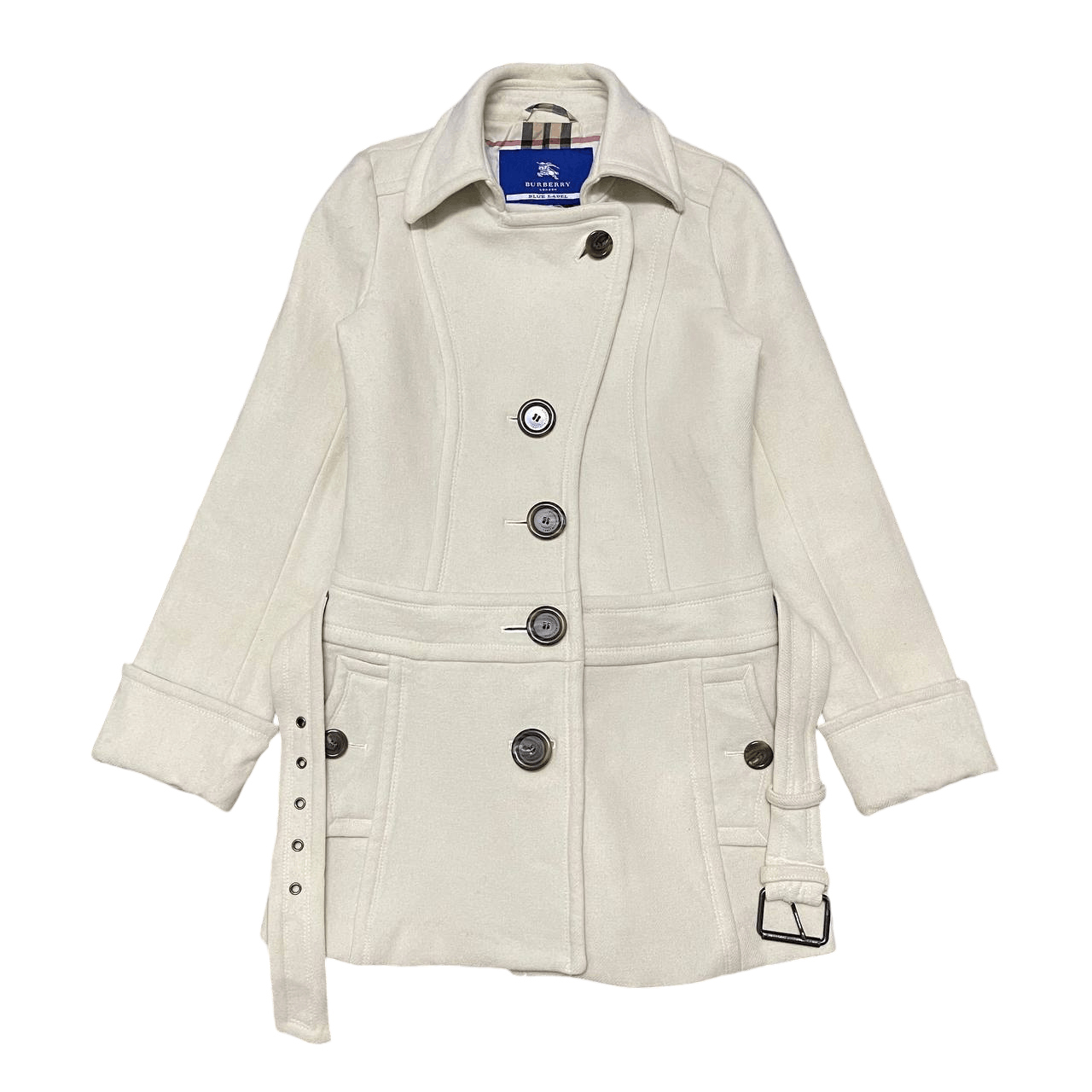 Burberry Vintage Burberry Blue Label Nova Check Wool Coat Size S / US 4 / IT 40 - 1 Thumbnail