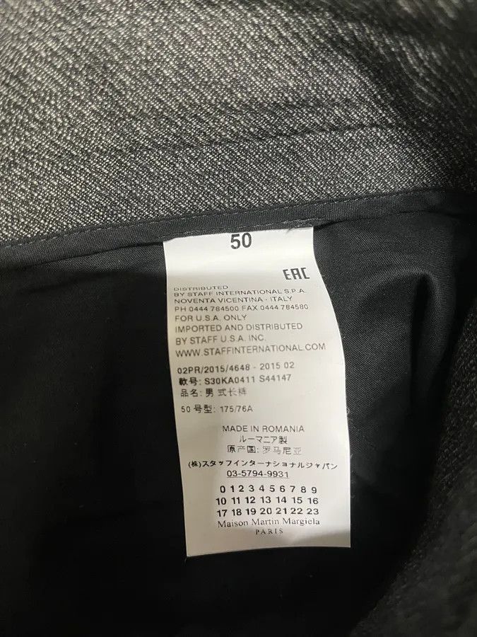 Maison Margiela SS2015 Maison Margiela Grey Wool Tailored Pants Size US 34 / EU 50 - 9 Thumbnail