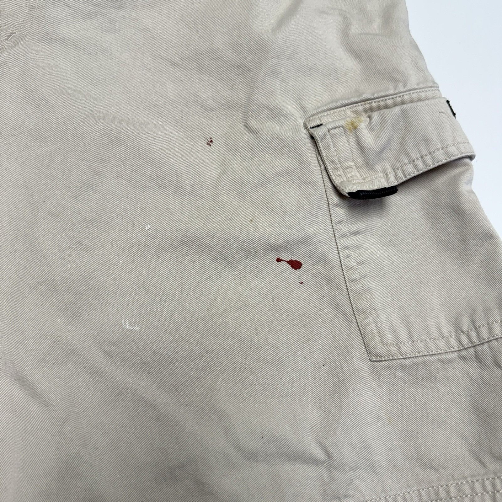 Ocean Pacific Ocean Pacific OP Cargo Shorts Mens 36 Lite Beige Y2K Surf Sk Size US 36 / EU 52 - 7 Thumbnail