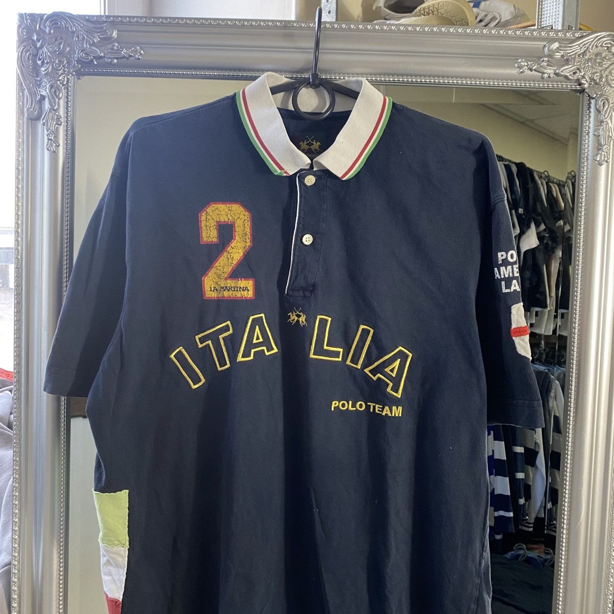 La Martina Vintage La Martina Italy polo t-shirt Size US XL / EU 56 / 4 - 2 Thumbnail
