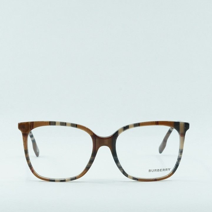 Burberry Burberry BE2367 3966 Eyeglasses Check Brown 54mm Square Fram Size ONE SIZE - 6 Thumbnail