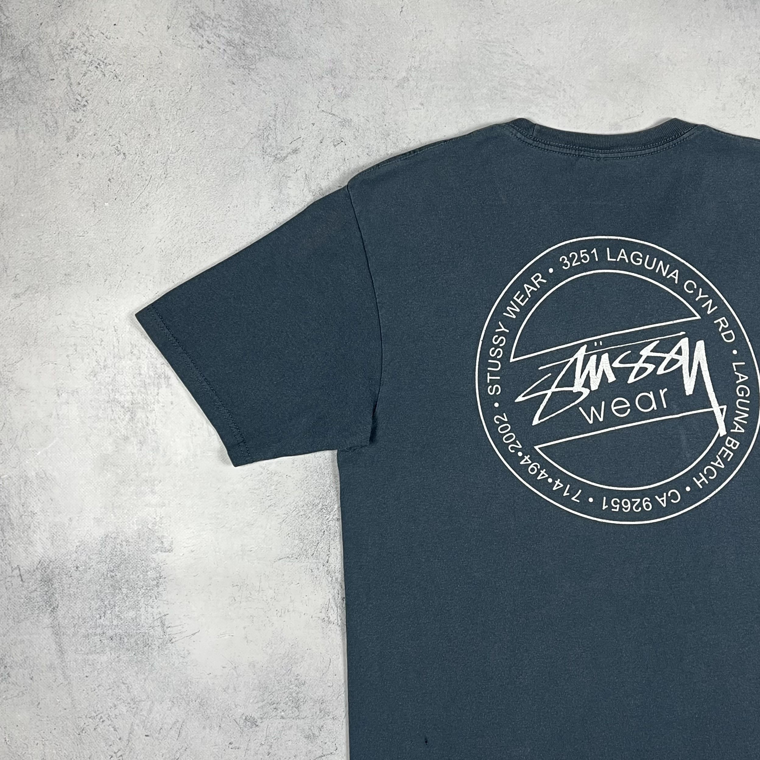 Stussy Vintage Stussy Wear Y2K Big Logo Faded T Shirt 00’s Size US M / EU 48-50 / 2 - 5 Thumbnail