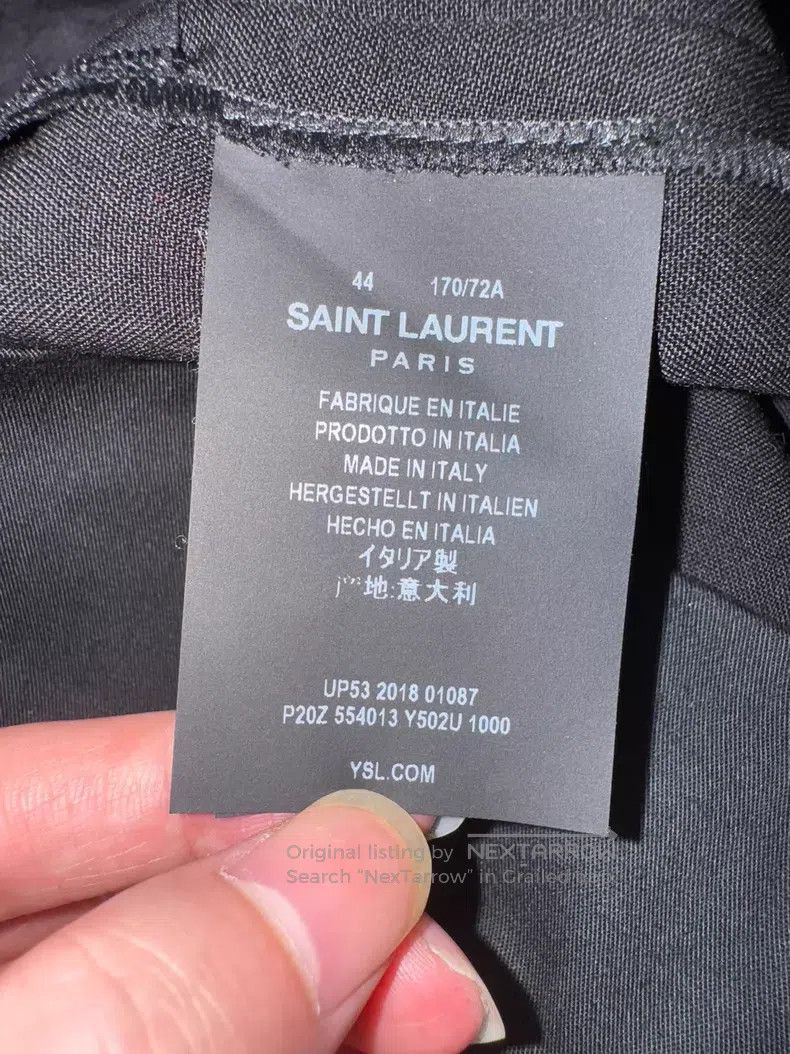 Saint Laurent Paris Saint Laurent Paris Lambswool side with sequin diamond stu Size US 28 / EU 44 - 8 Thumbnail