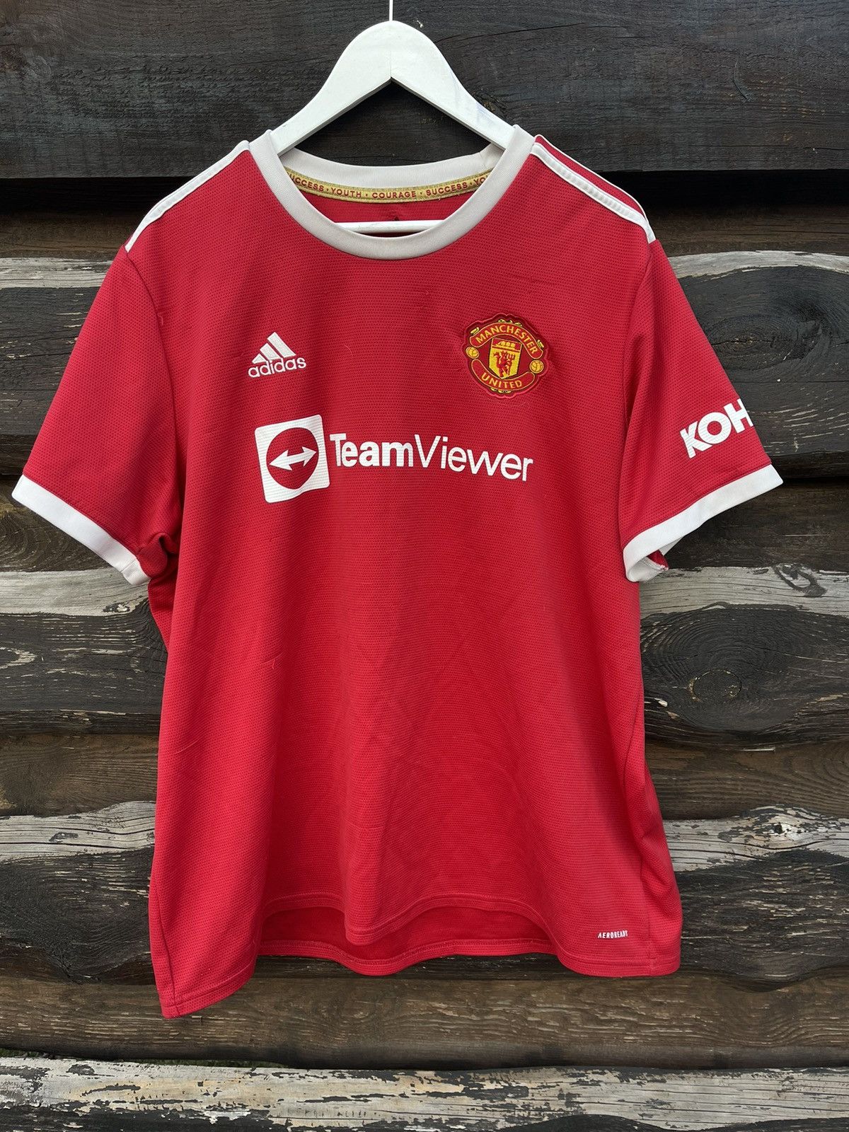 Adidas 2021 Adidas Ronaldo soccer jersey #7 red Size US XXL / EU 58 / 5 - 2 Thumbnail
