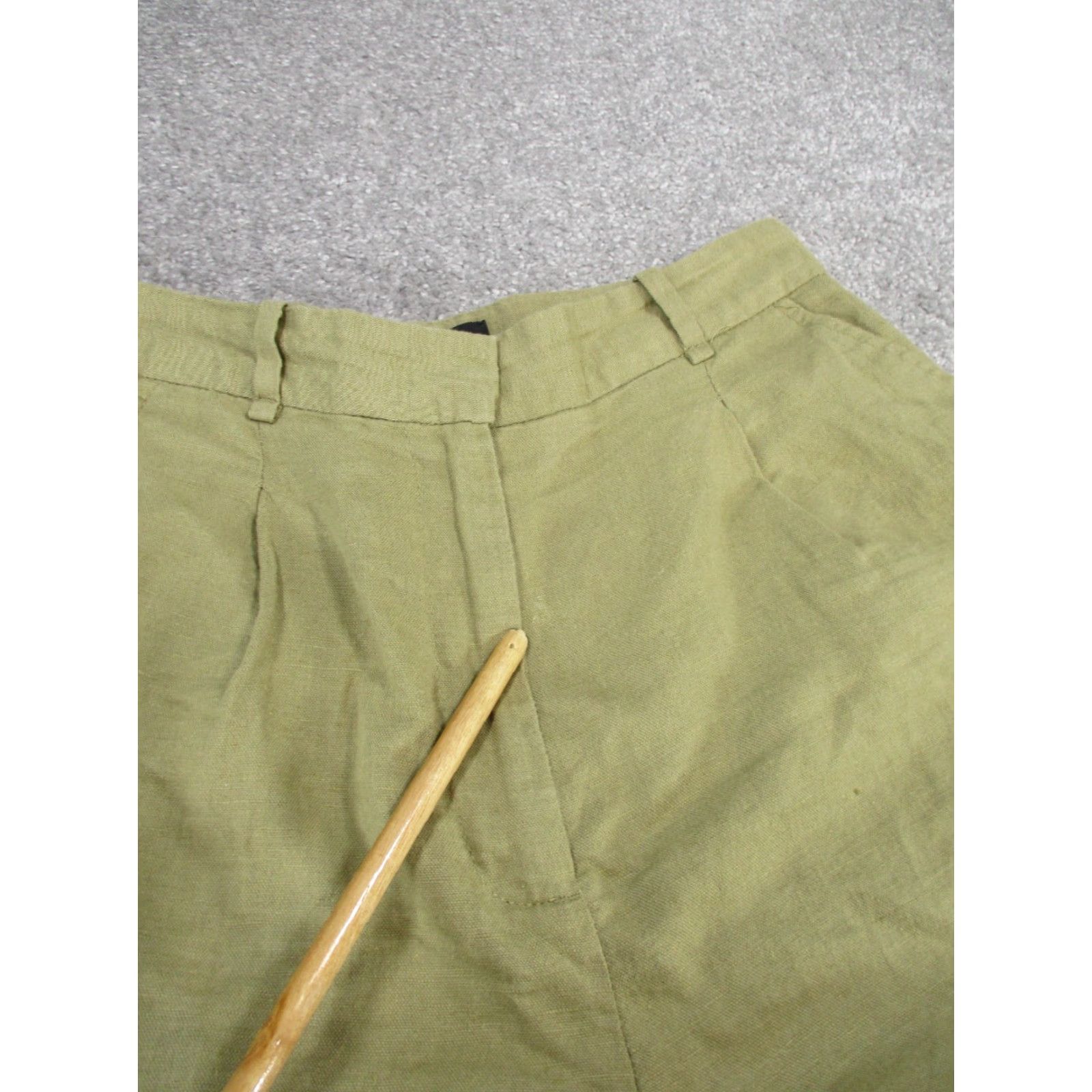 Zara ZARA Chino Shorts Womens XS Beige High Rise Casual Modern Size 26" / US 2 / IT 38 - 6 Thumbnail