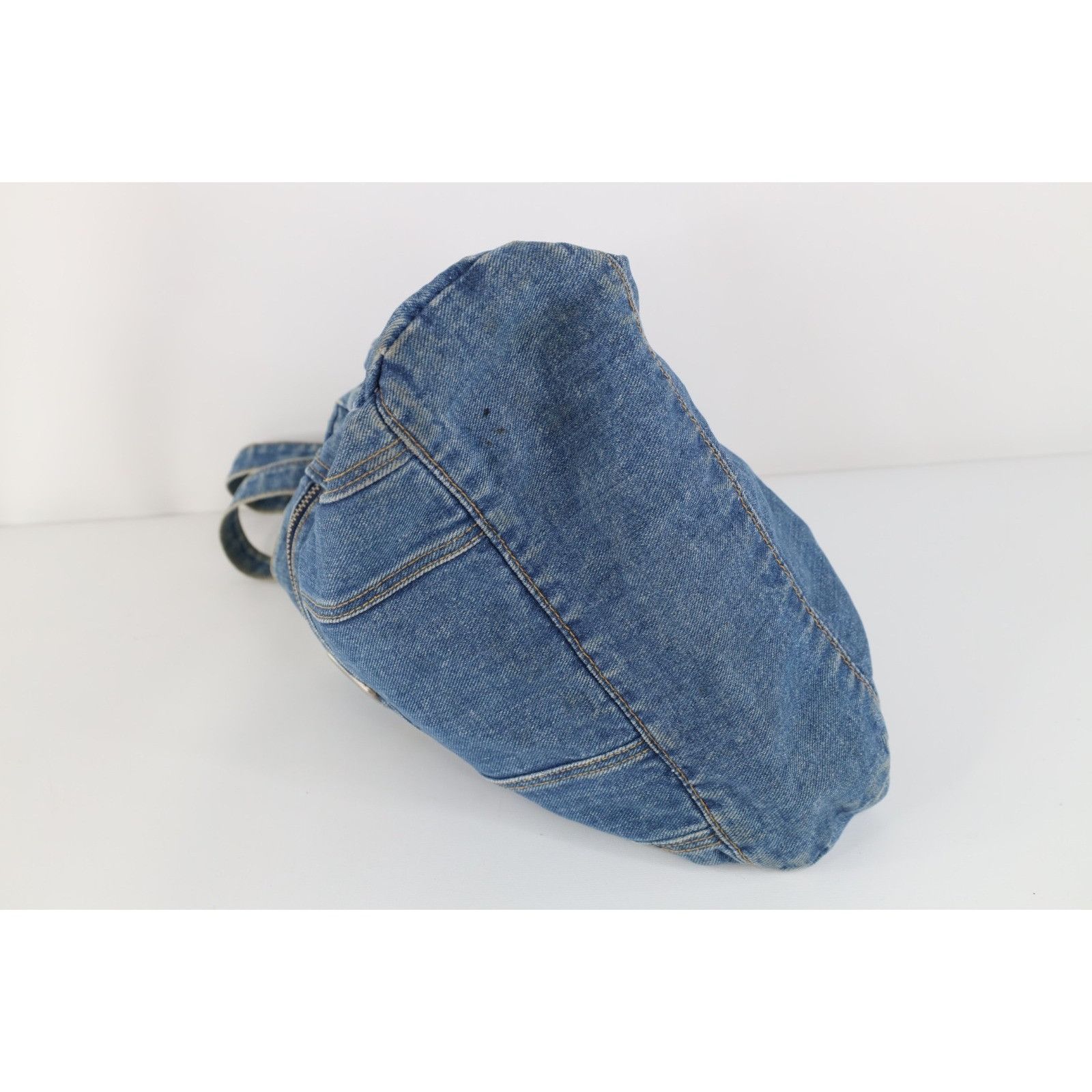 Vintage Vintage 90s Babydoll Streetwear Denim Jean Handled Purse Bag Size ONE SIZE - 6 Thumbnail