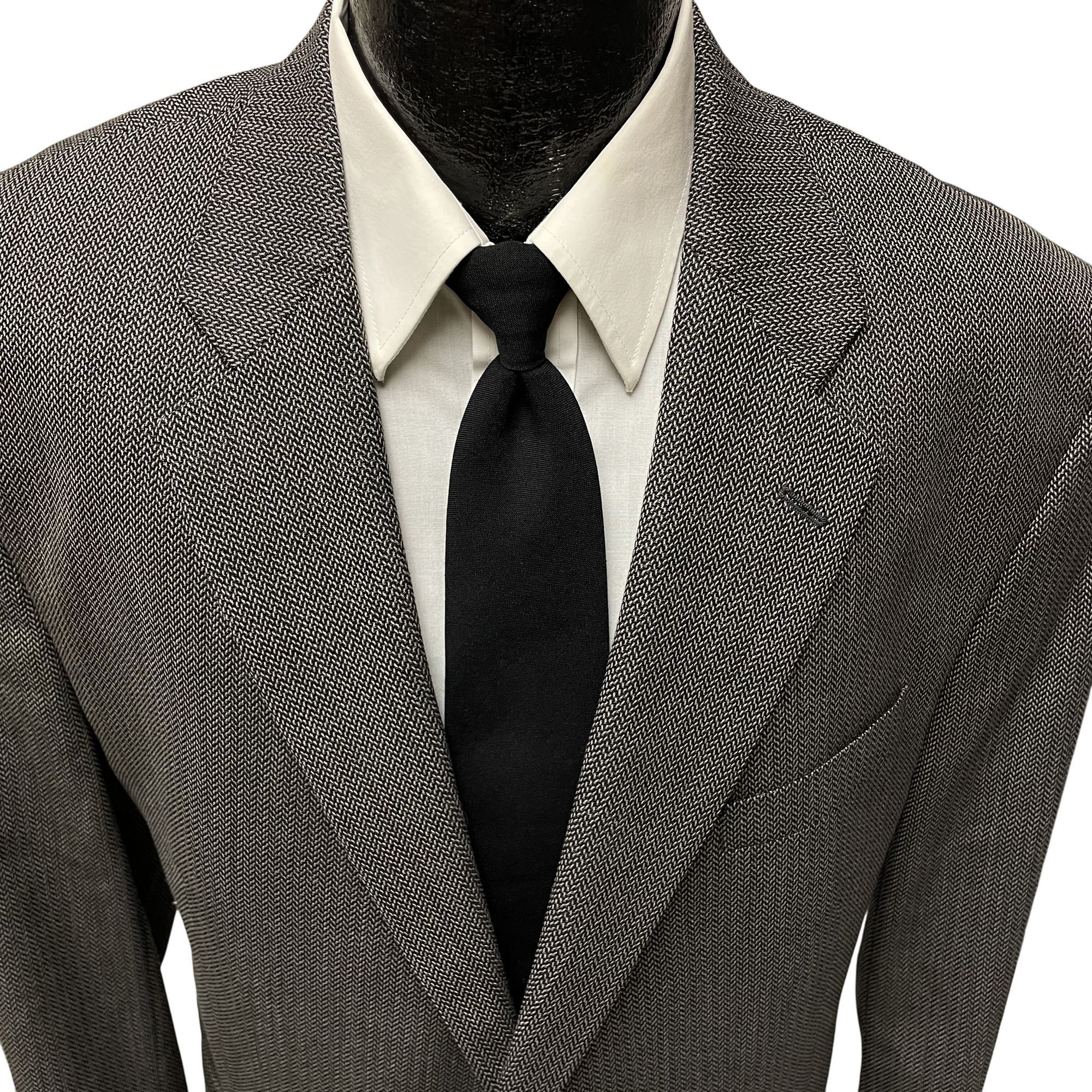 Ralph Lauren Vtg Ralph Lauren Sport Coat HERRINGBONE Wool Blazer Size 48R - 2 Thumbnail