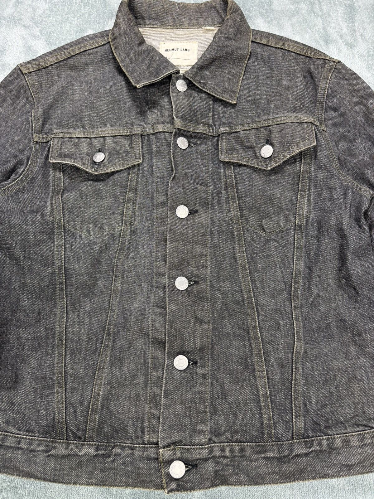 Helmut Lang Vintage 90’s Helmut Lang Trucker Denim Jacket. J0147 Size US M / EU 48-50 / 2 - 3 Thumbnail