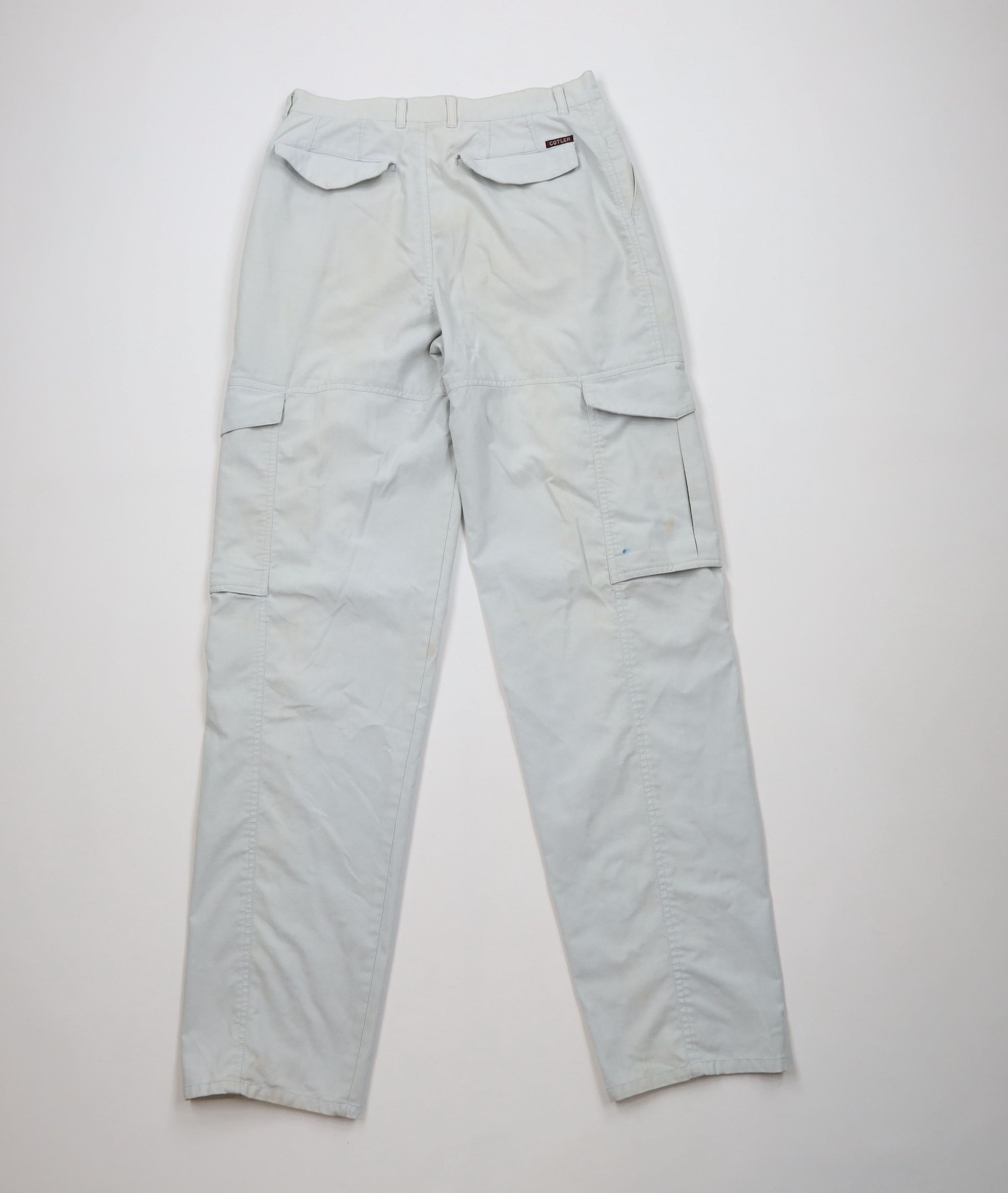 Vintage Vintage 80s 90s Streetwear Tapered Leg Cargo Pants Blue Size US 30 / EU 46 - 11 Thumbnail