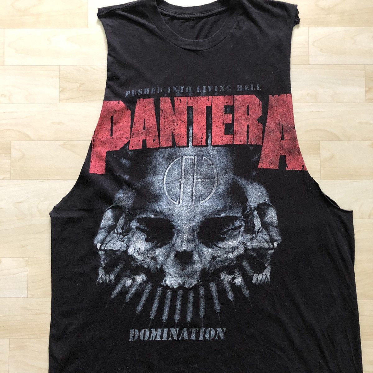 Band Tees Pantera Domination Pushed into Living Hell Sleeveless Shirt Size US L / EU 52-54 / 3 - 2 Thumbnail
