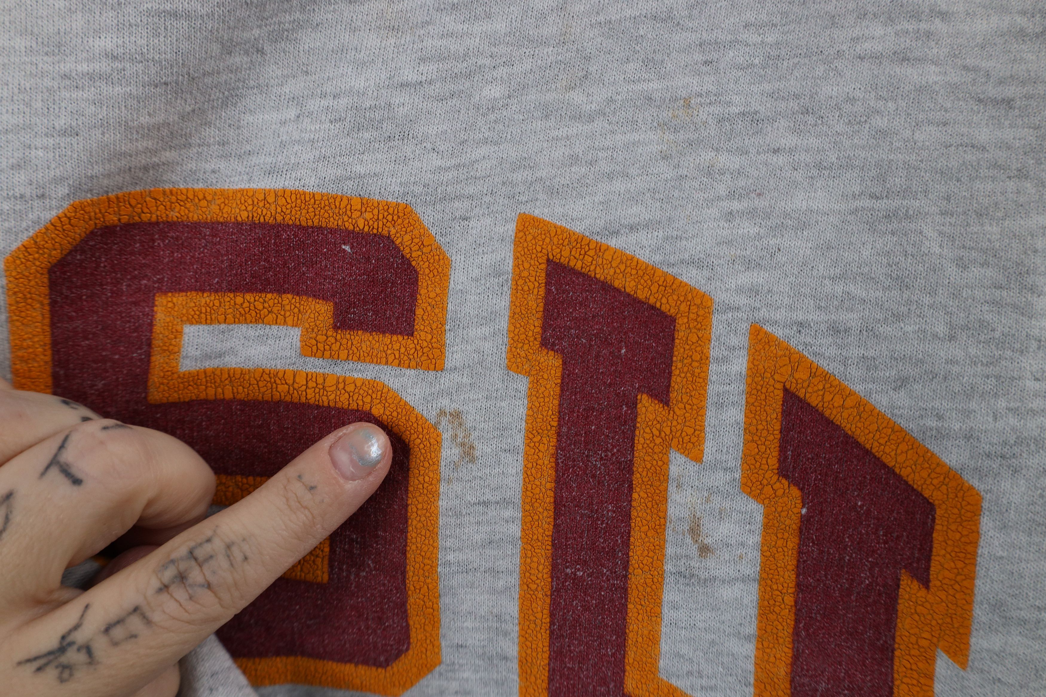 Vintage Vintage 90s Arizona State University Crewneck Sweatshirt Size US XXL / EU 58 / 5 - 6 Thumbnail