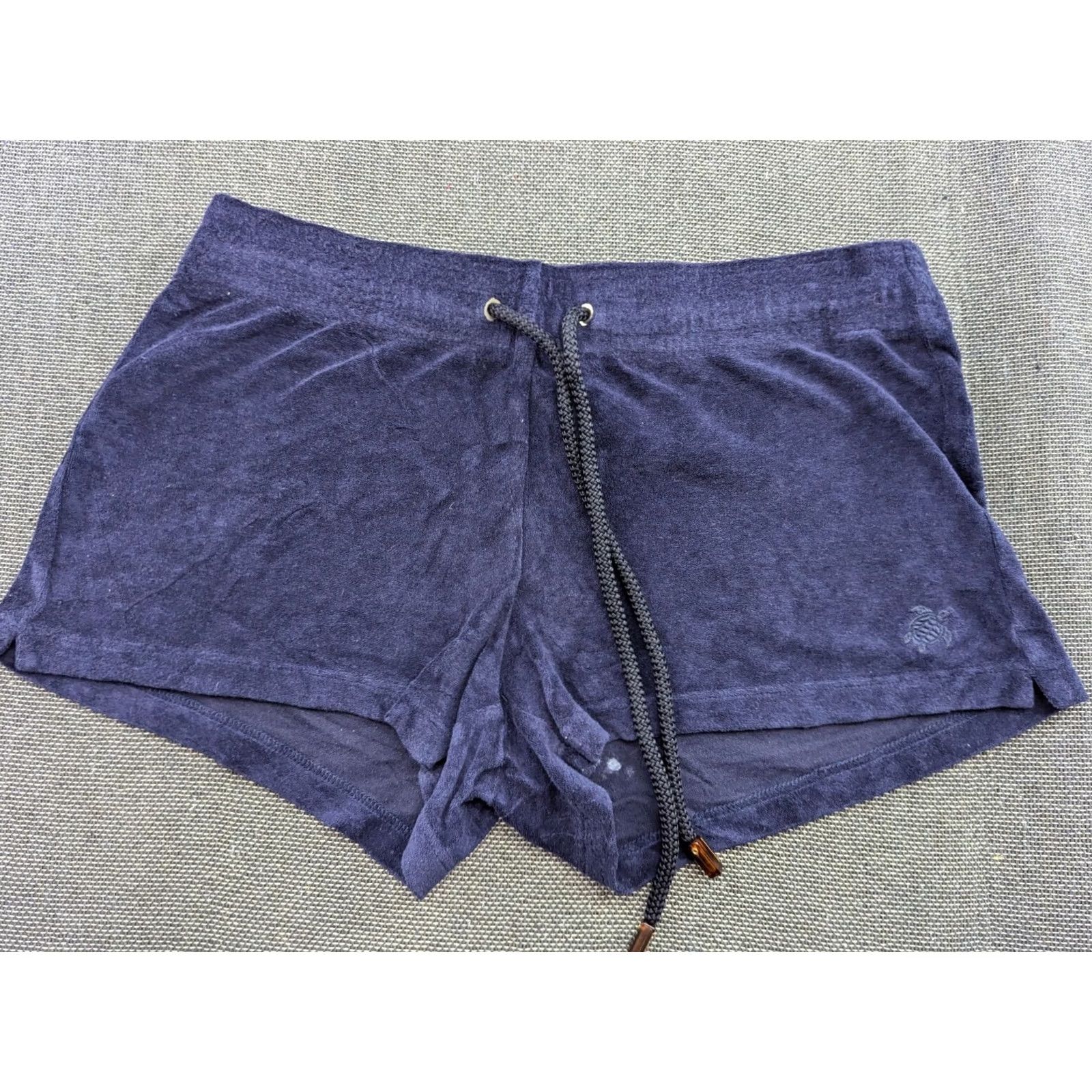 Vilebrequin Vilebrequin Fiora Terry Cloth Mini shorts Blue Womens Medium Drawstrings Size 32" / US 10 / IT 46 - 2 Thumbnail